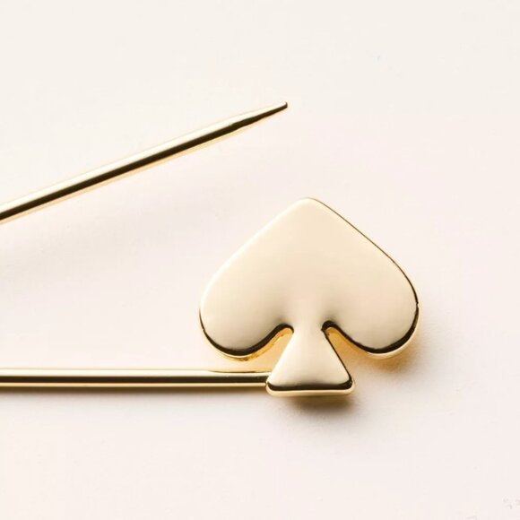NWT Spade Safety Pin Brooch - kate spade new york x Target Gold - Picture 3 of 3